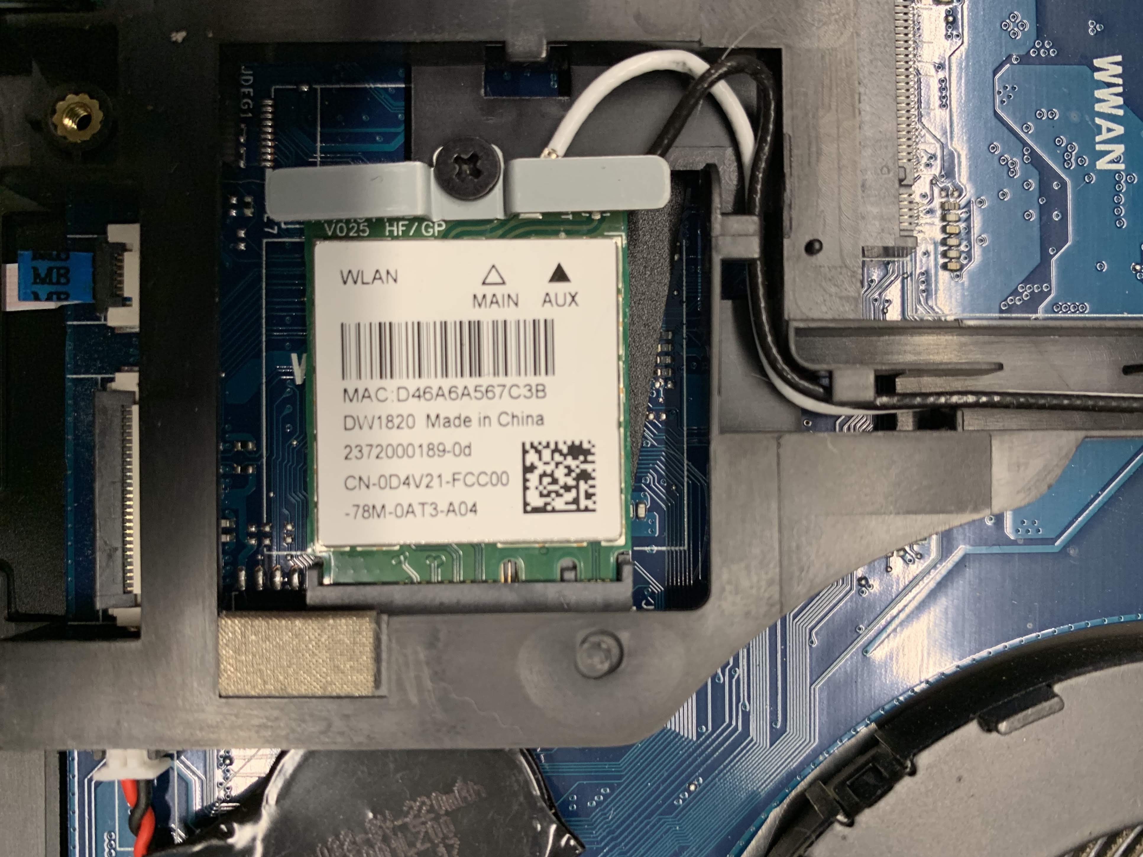 Laptop Wifi card replacement